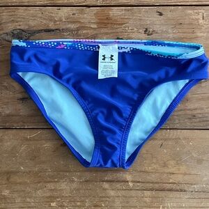 Girls Under Armour bikini bottom. Size 12. Never worn. Blue